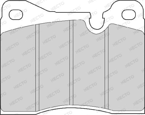 Necto FD4033A - Комплект спирачно феродо, дискови спирачки vvparts.bg