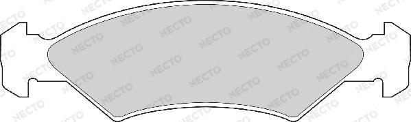 Necto FD403A - Комплект спирачно феродо, дискови спирачки vvparts.bg