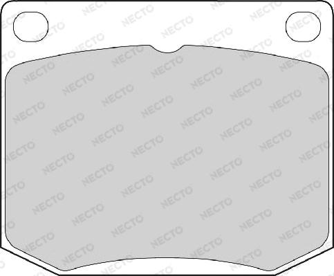 Necto FD4027A - Комплект спирачно феродо, дискови спирачки vvparts.bg