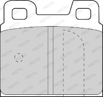 Necto FD4077A - Комплект спирачно феродо, дискови спирачки vvparts.bg