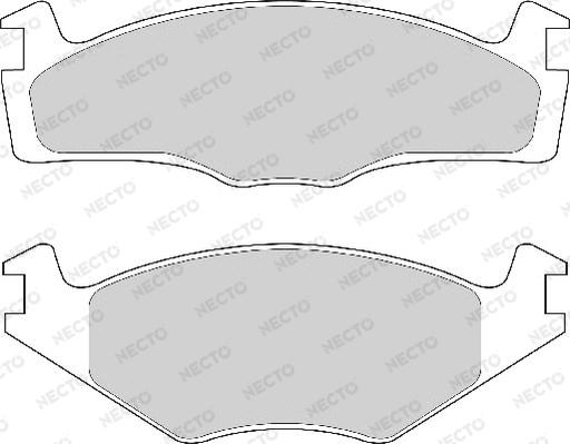 Necto FD4151A - Комплект спирачно феродо, дискови спирачки vvparts.bg