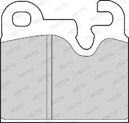 Necto FD4152A - Комплект спирачно феродо, дискови спирачки vvparts.bg