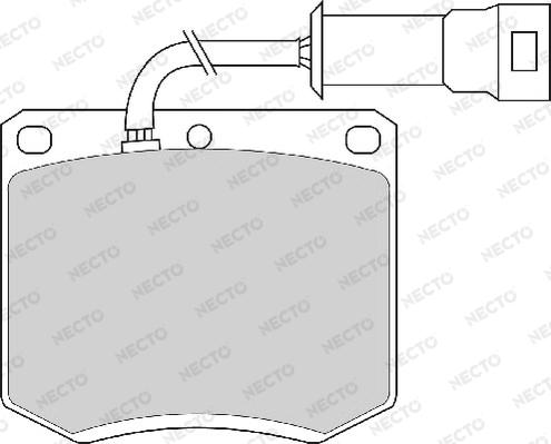 Necto FD4162A - Комплект спирачно феродо, дискови спирачки vvparts.bg