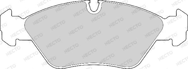 Necto FD413A - Комплект спирачно феродо, дискови спирачки vvparts.bg