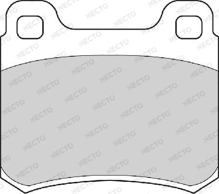 Necto FD4173A - Комплект спирачно феродо, дискови спирачки vvparts.bg