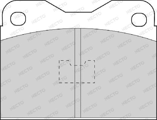 Necto FD489A - Комплект спирачно феродо, дискови спирачки vvparts.bg