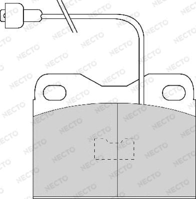 Necto FD426A - Комплект спирачно феродо, дискови спирачки vvparts.bg