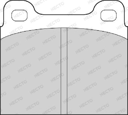 Necto FD50A - Комплект спирачно феродо, дискови спирачки vvparts.bg