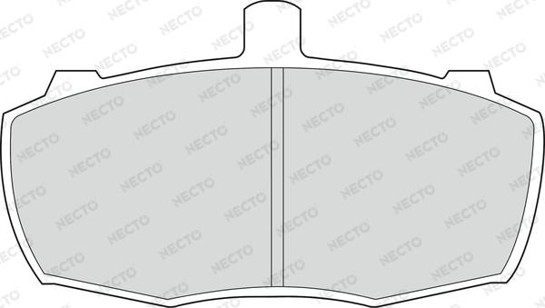 Necto FD580V - Комплект спирачно феродо, дискови спирачки vvparts.bg