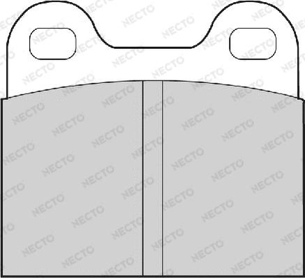 Necto FD52A - Комплект спирачно феродо, дискови спирачки vvparts.bg