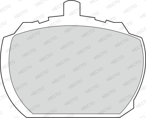 Necto FD571V - Комплект спирачно феродо, дискови спирачки vvparts.bg