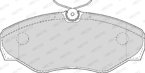 Necto FD6944V - Комплект спирачно феродо, дискови спирачки vvparts.bg