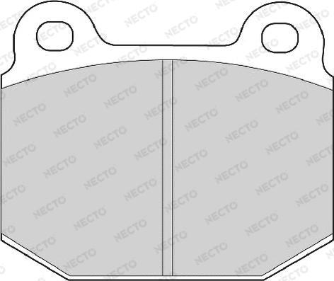 Necto FD6969A - Комплект спирачно феродо, дискови спирачки vvparts.bg