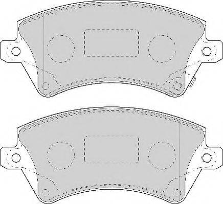 Necto FD6964N - Комплект спирачно феродо, дискови спирачки vvparts.bg