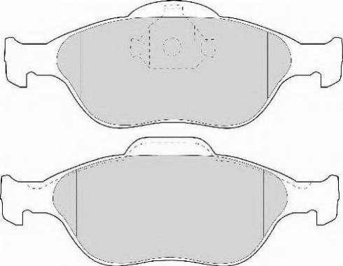 Necto FD6909N - Комплект спирачно феродо, дискови спирачки vvparts.bg