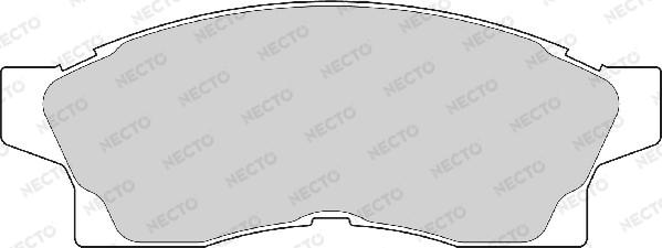 Necto FD6903A - Комплект спирачно феродо, дискови спирачки vvparts.bg