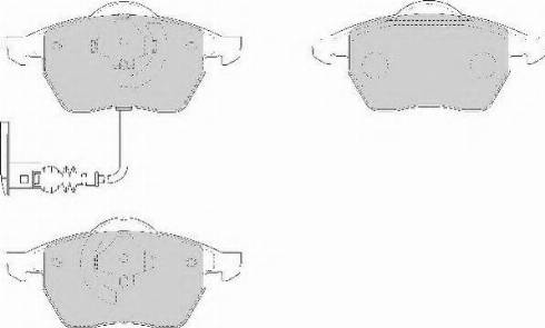 Necto FD6915N - Комплект спирачно феродо, дискови спирачки vvparts.bg