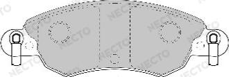 Necto FD6911A - Комплект спирачно феродо, дискови спирачки vvparts.bg