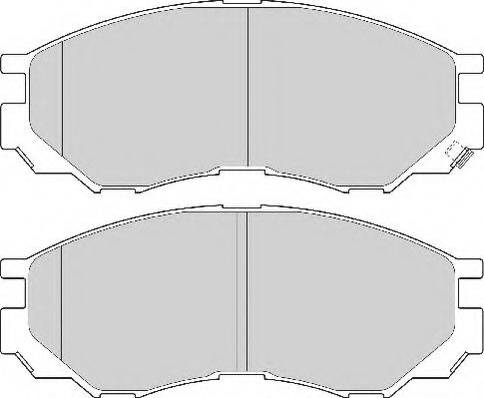 Mingtai MP-2433 - Комплект спирачно феродо, дискови спирачки vvparts.bg