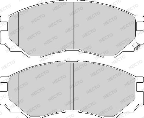Necto FD6913A - Комплект спирачно феродо, дискови спирачки vvparts.bg
