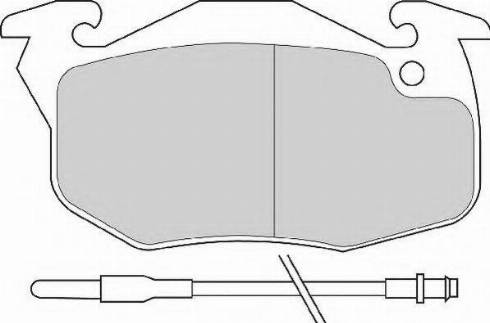 Necto FD691N - Комплект спирачно феродо, дискови спирачки vvparts.bg