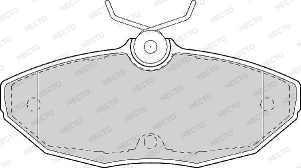 Necto FD6985A - Комплект спирачно феродо, дискови спирачки vvparts.bg