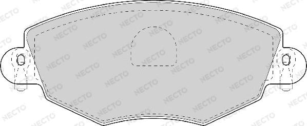 Necto FD6931A - Комплект спирачно феродо, дискови спирачки vvparts.bg