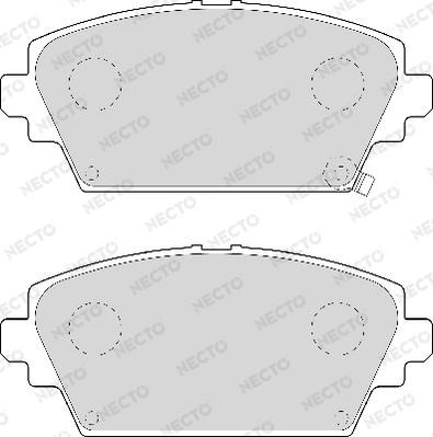 Necto FD6937A - Комплект спирачно феродо, дискови спирачки vvparts.bg