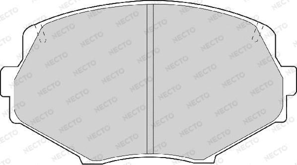 Necto FD6925A - Комплект спирачно феродо, дискови спирачки vvparts.bg