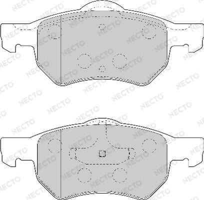 Necto FD6923A - Комплект спирачно феродо, дискови спирачки vvparts.bg