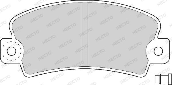 Necto FD692A - Комплект спирачно феродо, дискови спирачки vvparts.bg