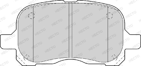 Necto FD6979A - Комплект спирачно феродо, дискови спирачки vvparts.bg