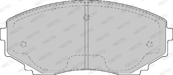 Necto FD6974A - Комплект спирачно феродо, дискови спирачки vvparts.bg