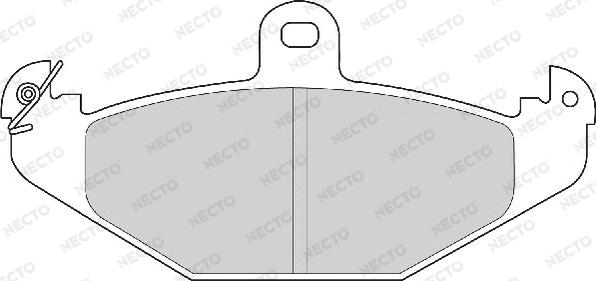 Necto FD6970A - Комплект спирачно феродо, дискови спирачки vvparts.bg