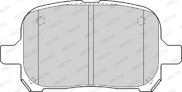 Necto FD6973A - Комплект спирачно феродо, дискови спирачки vvparts.bg