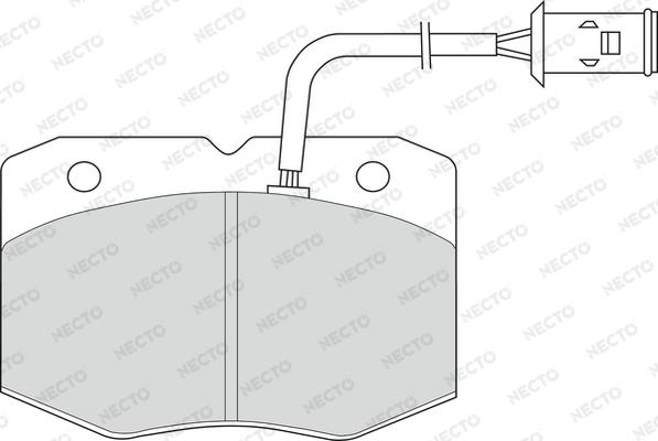 Necto FD6490V - Комплект спирачно феродо, дискови спирачки vvparts.bg