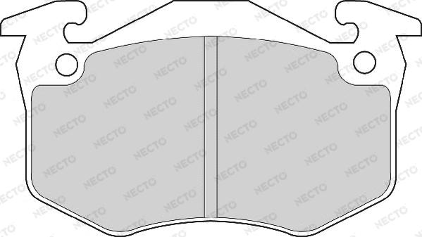 Necto FD6442A - Комплект спирачно феродо, дискови спирачки vvparts.bg