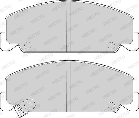 Necto FD6454A - Комплект спирачно феродо, дискови спирачки vvparts.bg