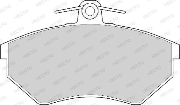 Necto FD6401A - Комплект спирачно феродо, дискови спирачки vvparts.bg