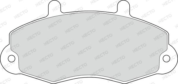 Necto FD6403V - Комплект спирачно феродо, дискови спирачки vvparts.bg
