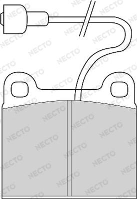 Necto FD6417A - Комплект спирачно феродо, дискови спирачки vvparts.bg