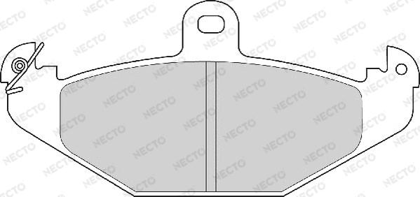 Necto FD6485A - Комплект спирачно феродо, дискови спирачки vvparts.bg