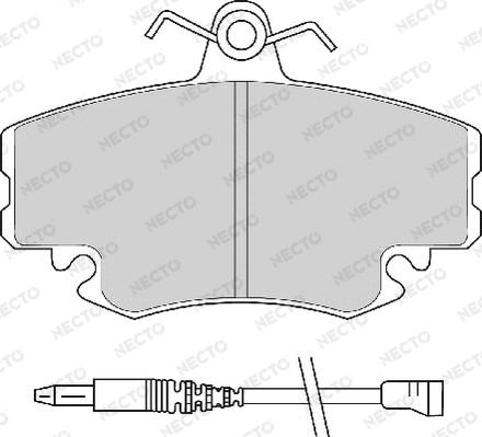 Necto FD6483A - Комплект спирачно феродо, дискови спирачки vvparts.bg