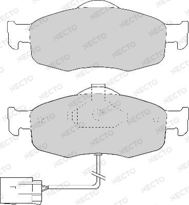 Necto FD6475A - Комплект спирачно феродо, дискови спирачки vvparts.bg