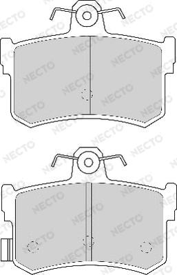 Necto FD6594A - Комплект спирачно феродо, дискови спирачки vvparts.bg