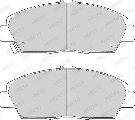 Necto FD6590A - Комплект спирачно феродо, дискови спирачки vvparts.bg