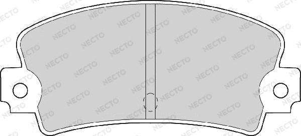 Necto FD659A - Комплект спирачно феродо, дискови спирачки vvparts.bg