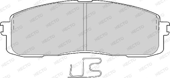 Necto FD6559A - Комплект спирачно феродо, дискови спирачки vvparts.bg