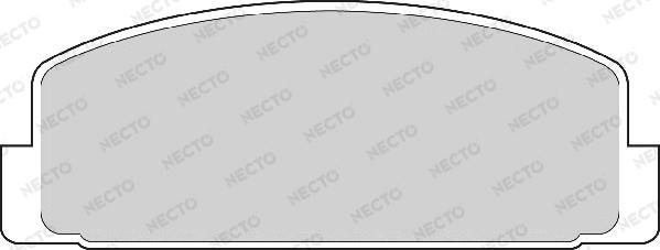 Necto FD6554A - Комплект спирачно феродо, дискови спирачки vvparts.bg