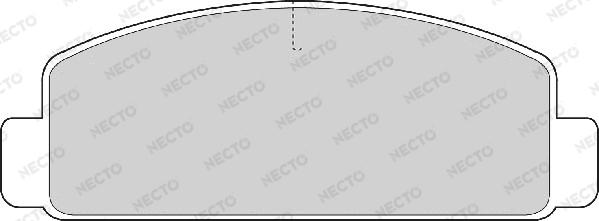 Necto FD6553A - Комплект спирачно феродо, дискови спирачки vvparts.bg